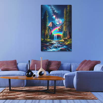 Arcadian Galaxy (Acrylic)Make a statement with Arcadian Galaxy acrylic prints. The 1⁄4" acrylic panel exudes the illusion of a smooth glass surface for vibrant artwork. Pre-installed hangingRimaGallery