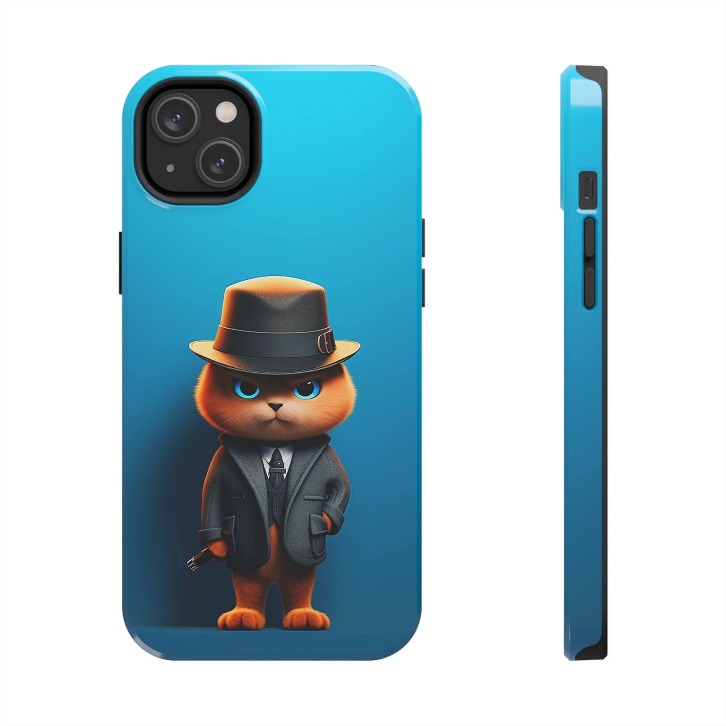 Detective Cat (iPhone Case 11-15)RIMA Tough Phone Case: Your iPhone's Perfect Armor! Tailored for iPhone 11-15, offering elegant design and robust protection. Embrace the fusion of technology and suRimaGallery