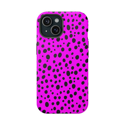 Dotted Delight - Purple (iPhone MagSafe Case)Elevate your iPhone's style with a Purple surface with scattered dark dots and a MagSafe Case, offering robust protection, MagSafe compatibility, and a choice of matRimaGallery