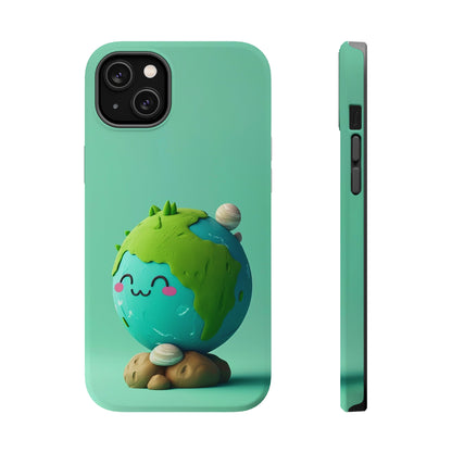 Adorable clay earth (iPhone MagSafe Case)Revolutionize your iPhone's look and feel with RIMA Tough Phone Case – ultimate protection meets elegant style for iPhone 11-15. Grab yours now! 🛡️📱RimaGallery