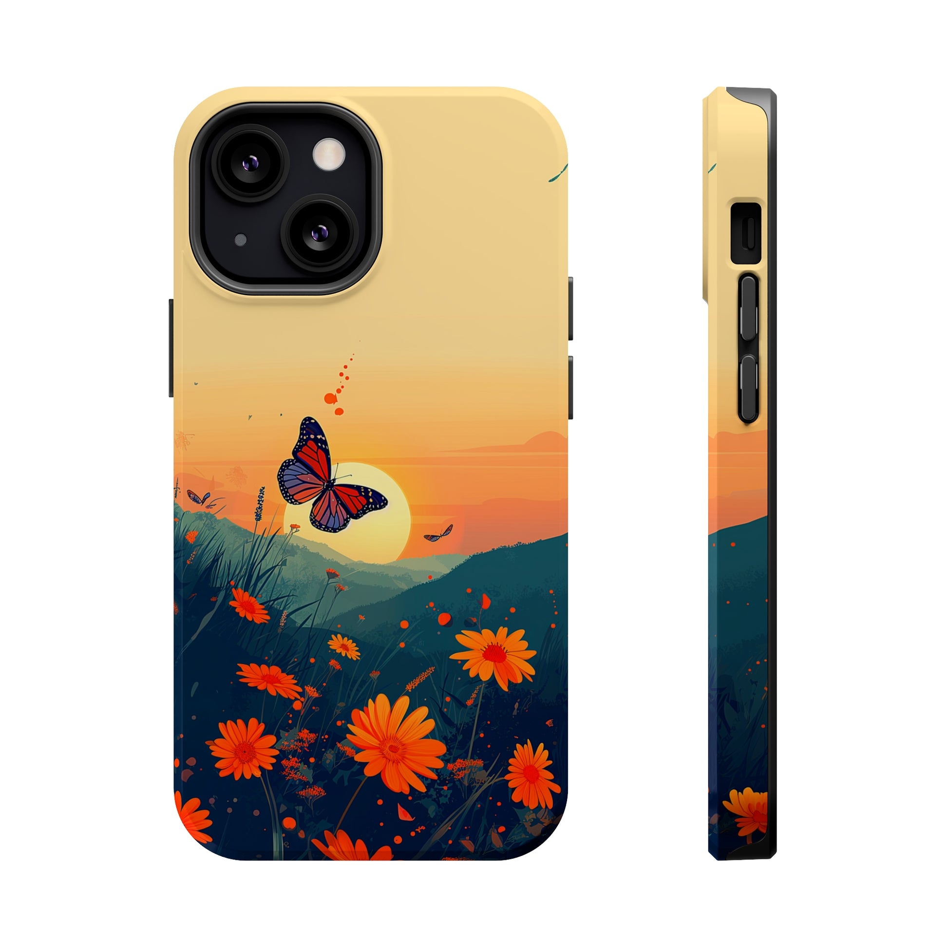 Flutter Bloom (iPhone MagSafe Case)Flutter Bloom Revolutionize your iPhone's look and feel with RIMA Tough Phone Case – ultimate protection meets elegant style for iPhone 11-15. Grab yours now! 🛡️📱RimaGallery