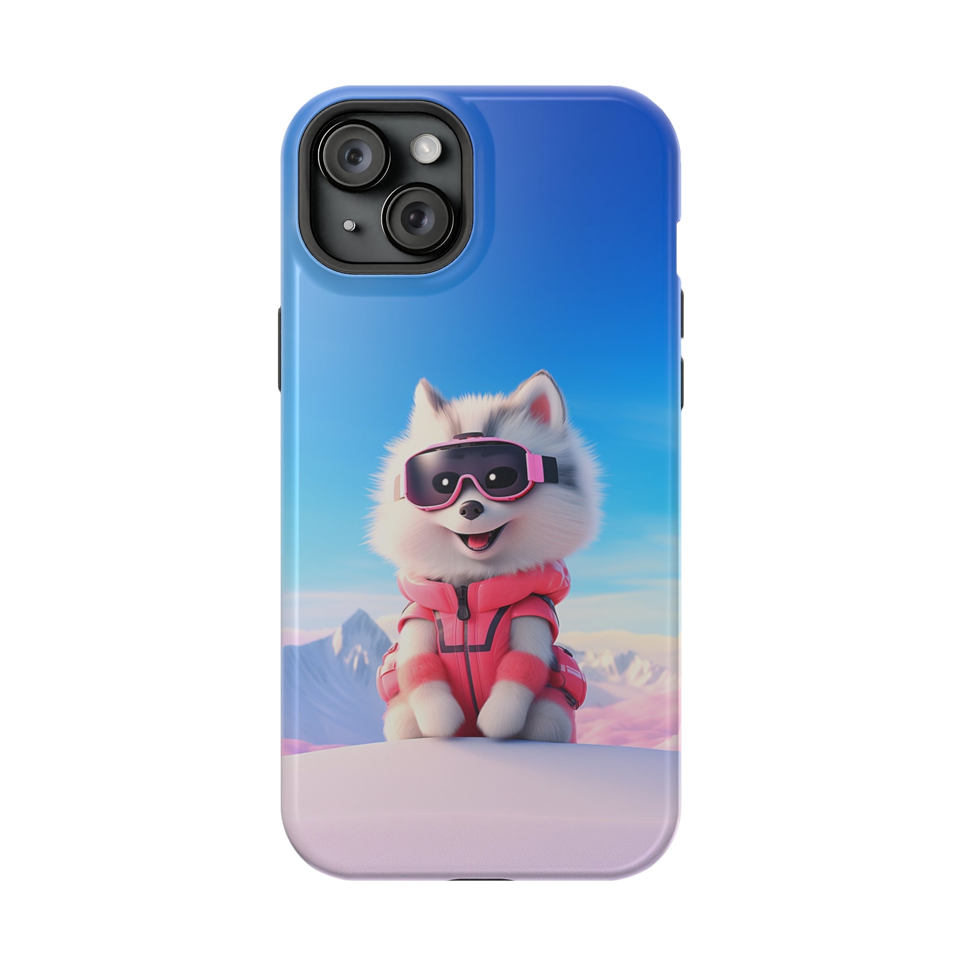 Pink Pup Skier (iPhone MagSafe Case)Pink Pup Skier MagSafe Durable Case: Style Meets Protection 📱✨
Upgrade your device with Rima Gallery's Pink Pup Skier MagSafe Durable Case. This case isn’t just aboRimaGallery