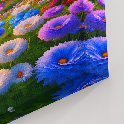 Chromatic Valleys (Canvas)Chromatic Valleys (Canvas  Matte finish, stretched, with a depth of 1.25 inches) Elevate your décor with RimaGallery’s responsibly made art canvases. Our eco-friendlRimaGallery