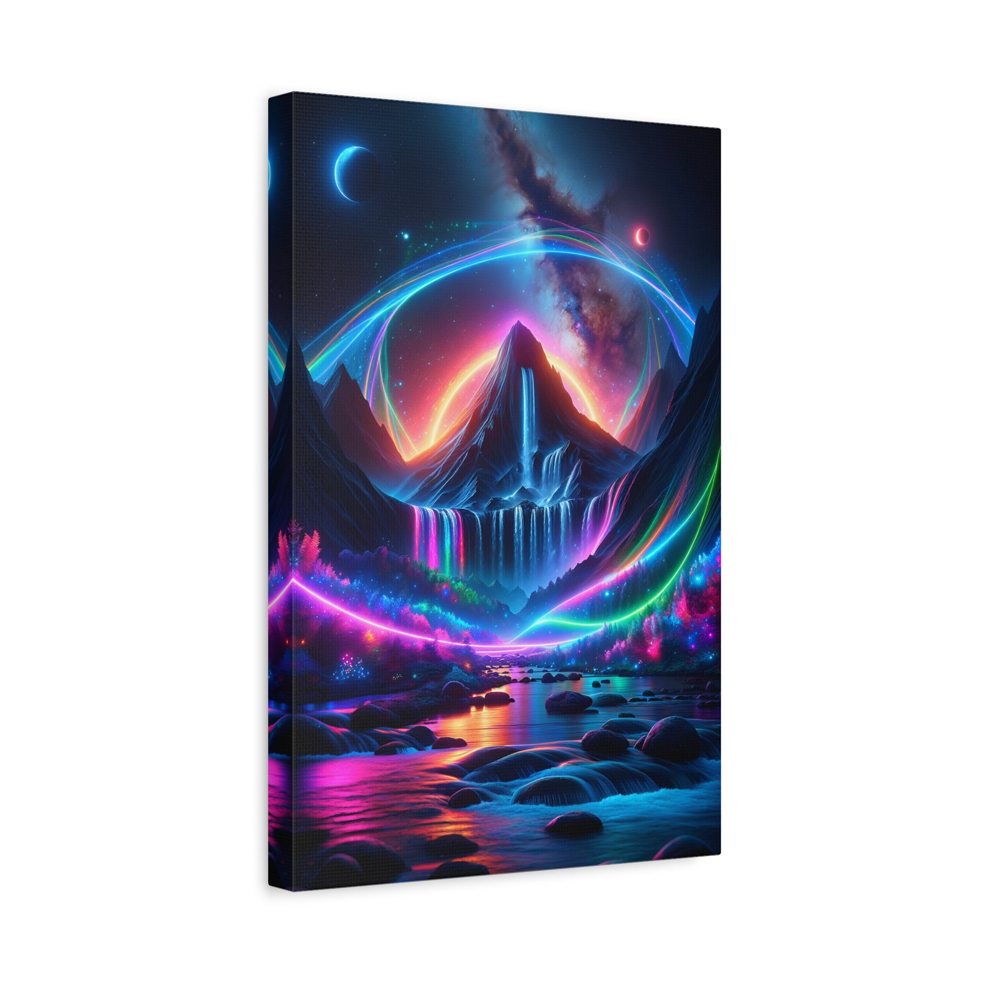 Celestial Cascades (Canvas)Celestial Cascades (Canvas  Matte finish, stretched, with a depth of 1.25 inches)
Make an art statement with RimaGallery's responsibly made canvases. Eco-friendly coRimaGallery