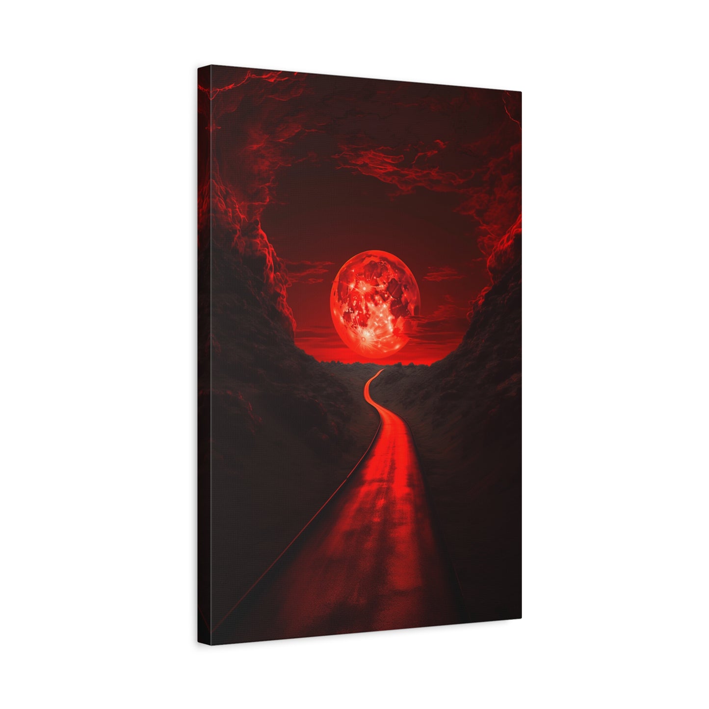 Crimson Pathway (Canvas)Crimson Pathway (Canvas  Matte finish, stretched, with a depth of 1.25 inches) Elevate your décor with RimaGallery’s responsibly made art canvases. Our eco-friendly RimaGallery