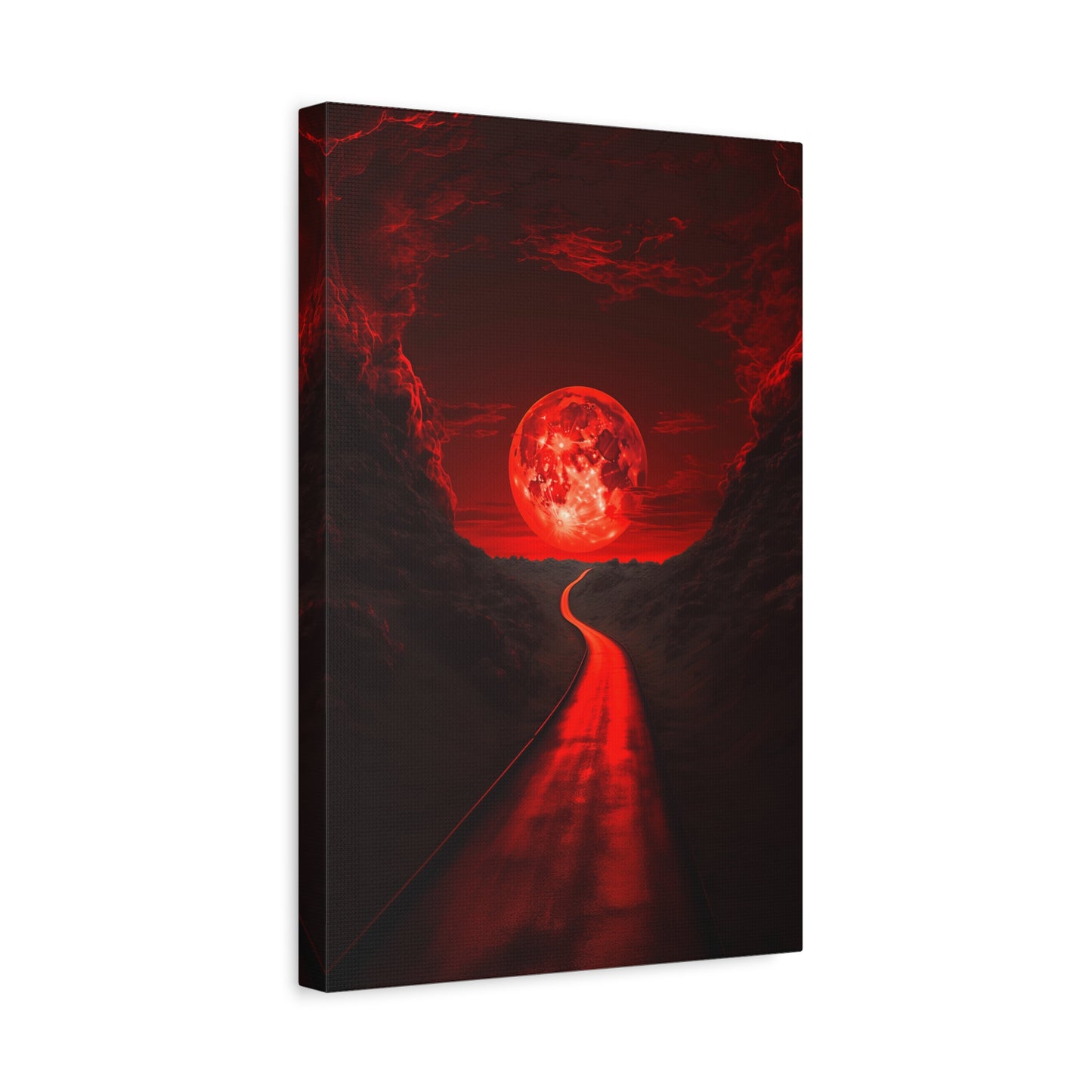 Crimson Pathway (Canvas)Crimson Pathway (Canvas  Matte finish, stretched, with a depth of 1.25 inches) Elevate your décor with RimaGallery’s responsibly made art canvases. Our eco-friendly RimaGallery