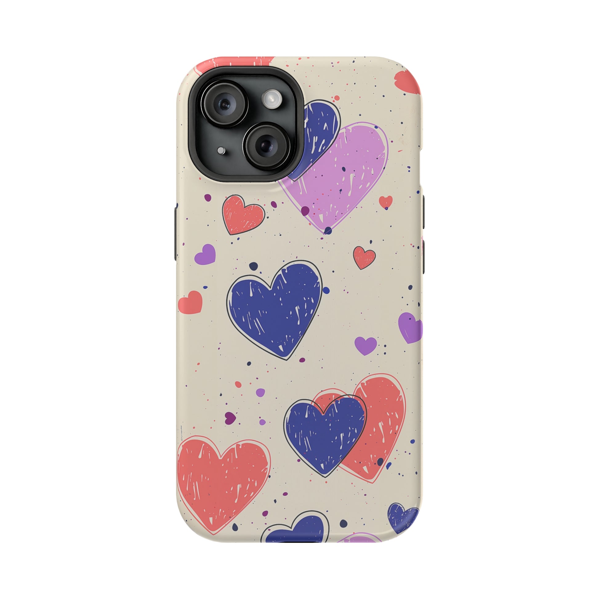 Whimsical Hearts (iPhone MagSafe Case)Rima Gallery presents the exclusive Psychedelic Flow MagSafe Durable Case For iphone 13, 14, 15, Pro, Max. Upgrade to our iPhone 13-15 MagSafe Case: Dual-layer proteRimaGallery