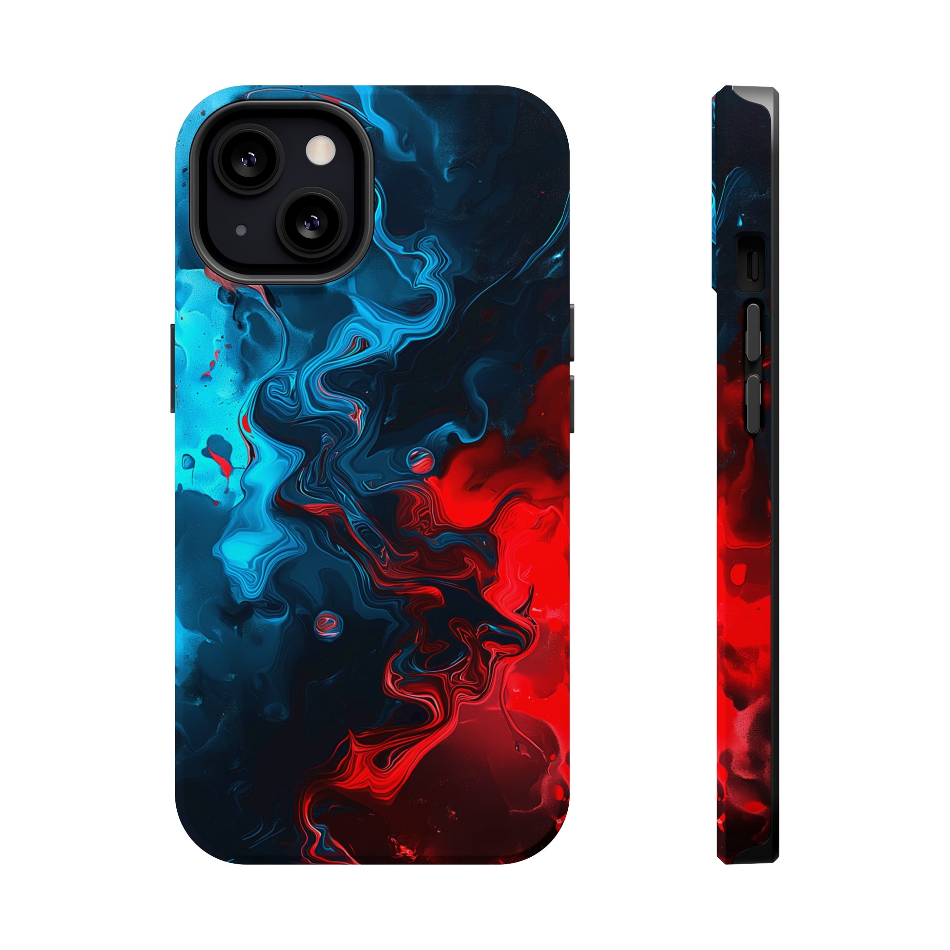 Whimsy Waves (iPhone MagSafe Case)Elevate your iPhone's style with Abstract Red and Blue Swirl Pattern Smartphone Case MagSafe Case, offering robust protection, MagSafe compatibility, and a choice ofRimaGallery