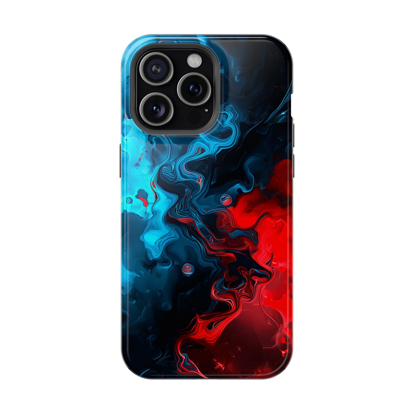 Whimsy Waves (iPhone MagSafe Case)Elevate your iPhone's style with Abstract Red and Blue Swirl Pattern Smartphone Case MagSafe Case, offering robust protection, MagSafe compatibility, and a choice ofRimaGallery