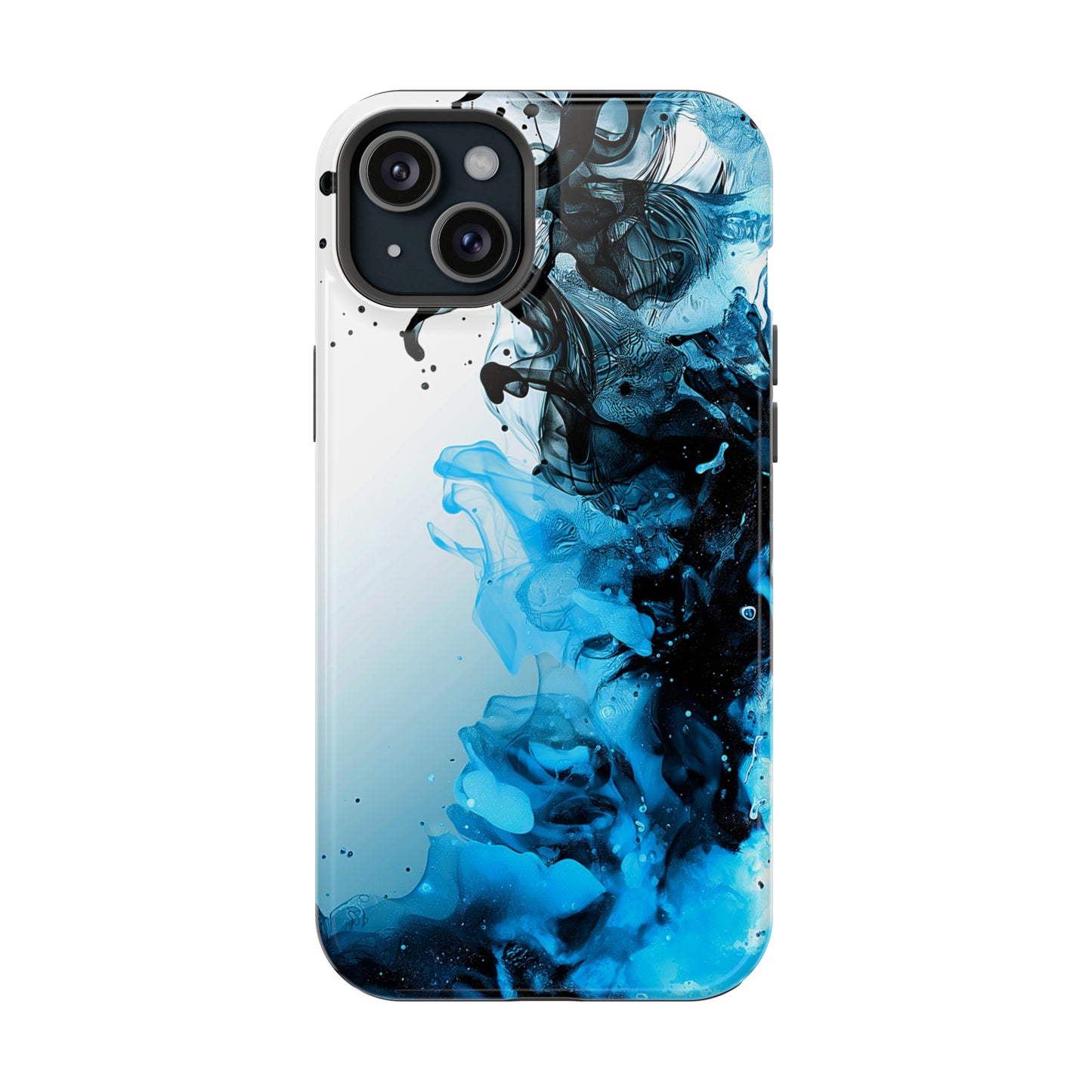 Ocean Fizz (iPhone MagSafe Case)Elevate your iPhone's protection and style with RimaGallery's Ink swirls in oceanic hues on a MagSafe Case. Enjoy dual-layer defense, vibrant design choices, and MagRimaGallery