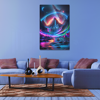 Celestial Cascades (Acrylic)Elevate your space with dazzling acrylic prints of Celestial Cascades  from RimaGallery. Our glass-like 1⁄4” acrylic panels feature stunning prints that make an art RimaGallery