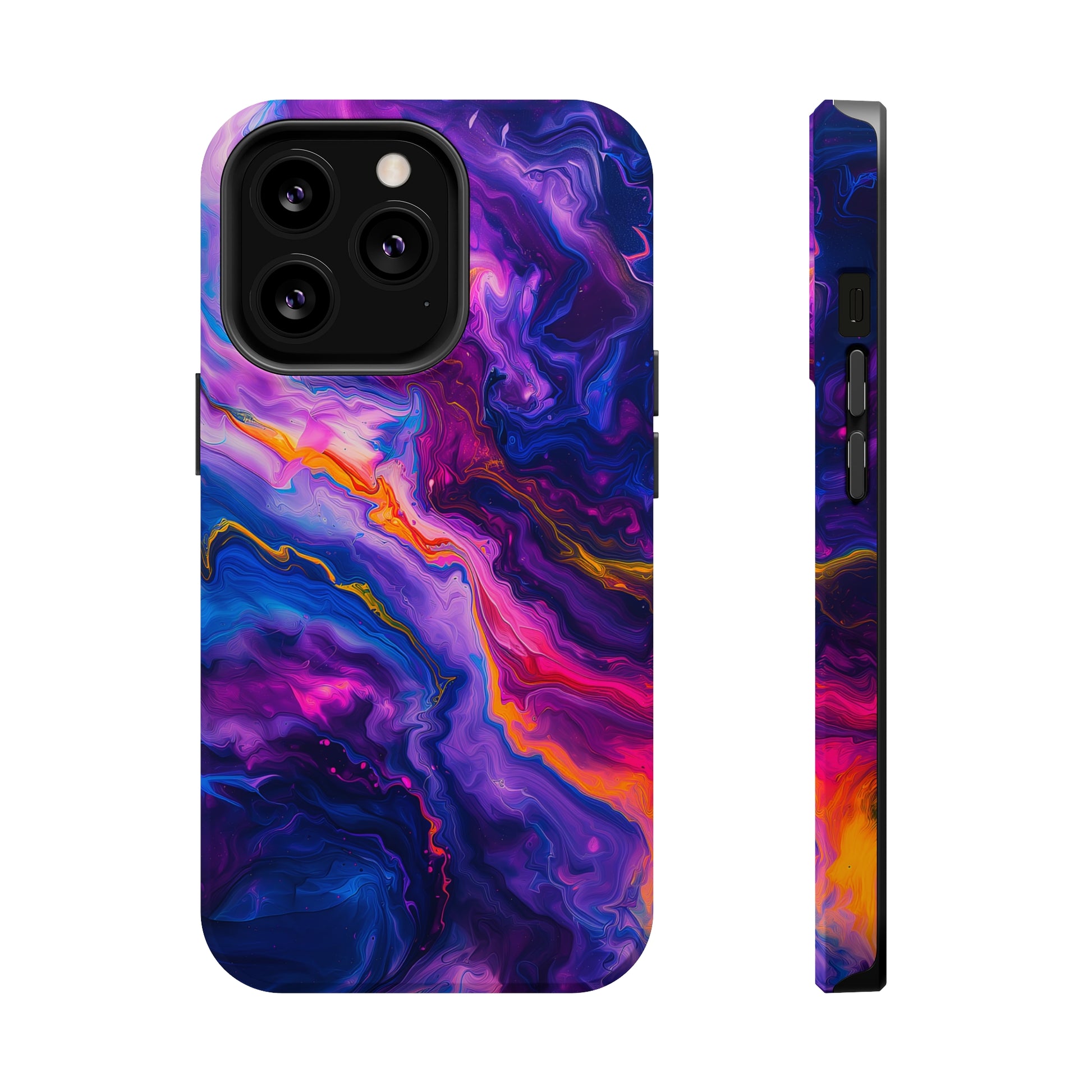Psychedelic Flow (iPhone MagSafe Case)Rima Gallery presents the exclusive Psychedelic Flow MagSafe Durable Case For iphone 13, 14, 15, Pro, Max. Experience advanced protection, MagSafe functionality, andRimaGallery