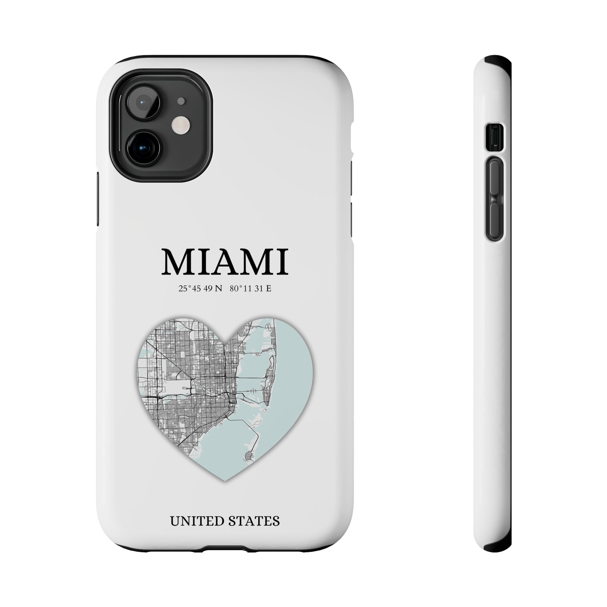 Miami Heartbeat - White (iPhone Case 11-15)Elevate your iPhone's style with Rima's Miami Heartbeat case. Sleek, durable protection for models 11-15. Free US shipping.RimaGallery