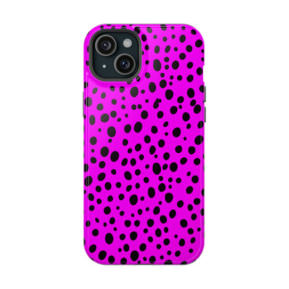 Dotted Delight - Purple (iPhone MagSafe Case)Elevate your iPhone's style with a Purple surface with scattered dark dots and a MagSafe Case, offering robust protection, MagSafe compatibility, and a choice of matRimaGallery