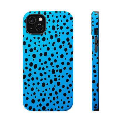 Dotted Delight - Sky Blue (iPhone MagSafe Case)Elevate your iPhone's style with a Sky Blue surface with scattered dark dots and a MagSafe Case, offering robust protection, MagSafe compatibility, and a choice of mRimaGallery