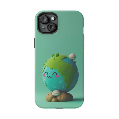 Adorable clay earth (iPhone MagSafe Case)Revolutionize your iPhone's look and feel with RIMA Tough Phone Case – ultimate protection meets elegant style for iPhone 11-15. Grab yours now! 🛡️📱RimaGallery