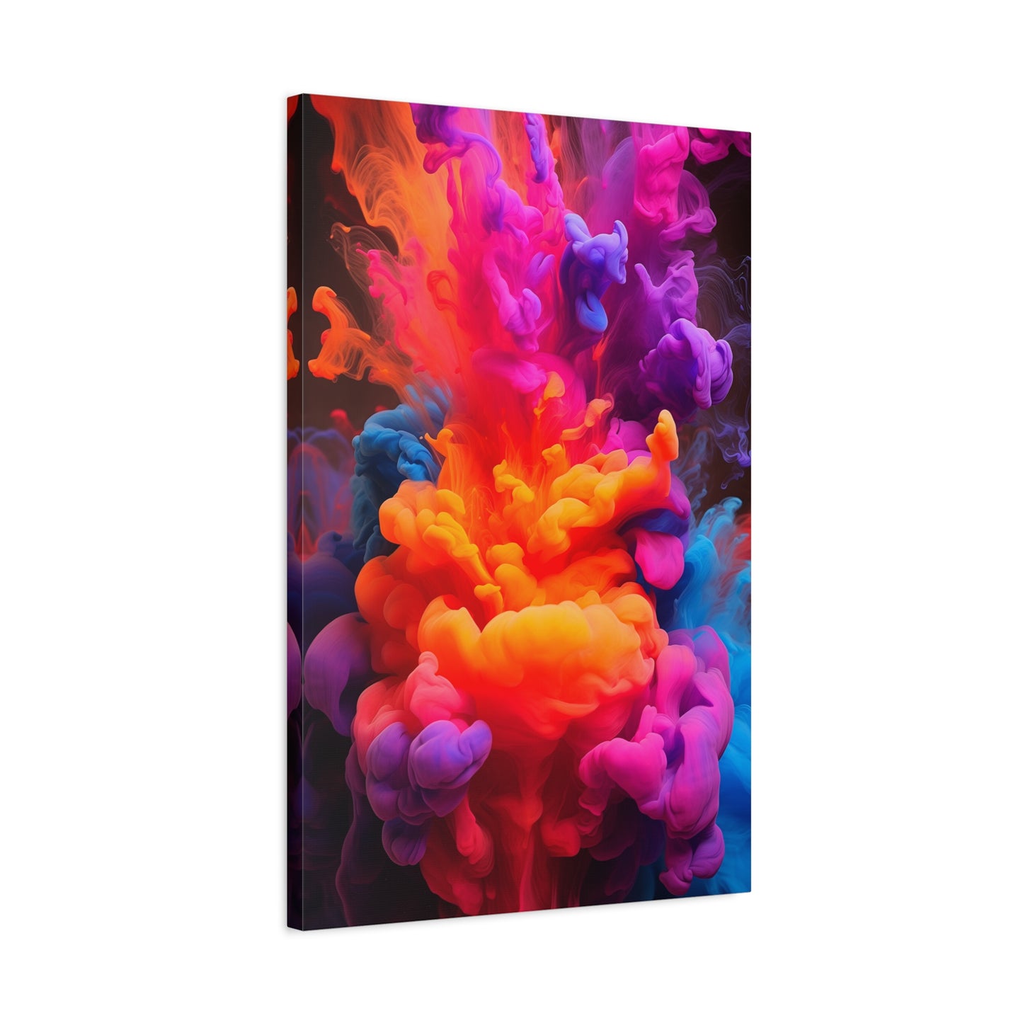 Neon Smoke (Canvas)Neon Smoke (Canvas  Matte finish, stretched, with a depth of 1.25 inches)
Make an art statement with RimaGallery's responsibly made canvases. Eco-friendly cotton/polRimaGallery