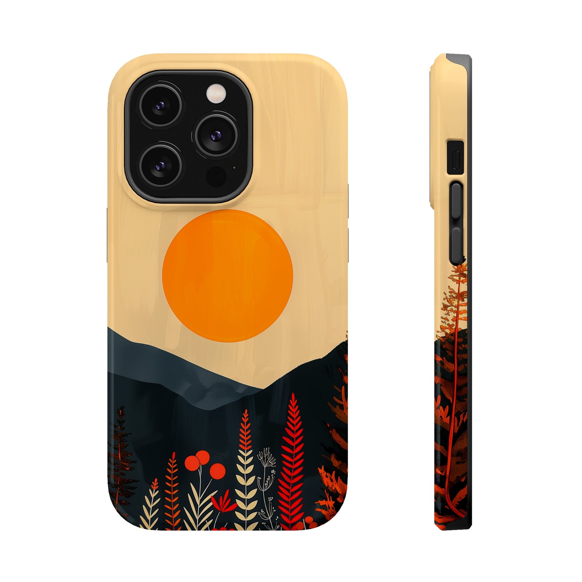 Amber Serenity (iPhone MagSafe Case)Rima Gallery presents the exclusive Psychedelic Flow MagSafe Durable Case For iphone 13, 14, 15, Pro, Max. Discover elegance with our iPhone 13-15 MagSafe Case: LighRimaGallery