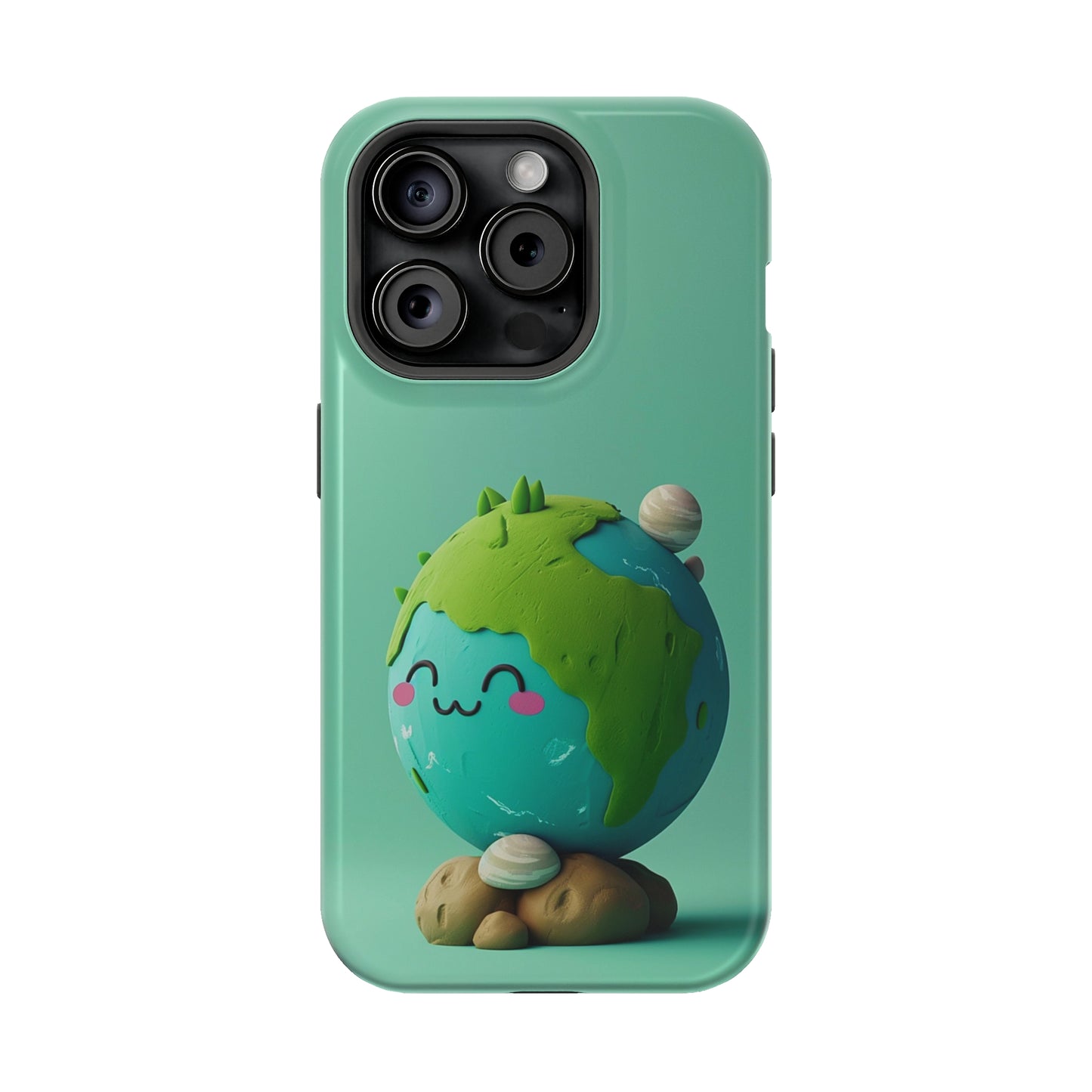 Adorable clay earth (iPhone MagSafe Case)Revolutionize your iPhone's look and feel with RIMA Tough Phone Case – ultimate protection meets elegant style for iPhone 11-15. Grab yours now! 🛡️📱RimaGallery