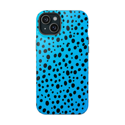 Dotted Delight - Sky Blue (iPhone MagSafe Case)Elevate your iPhone's style with a Sky Blue surface with scattered dark dots and a MagSafe Case, offering robust protection, MagSafe compatibility, and a choice of mRimaGallery