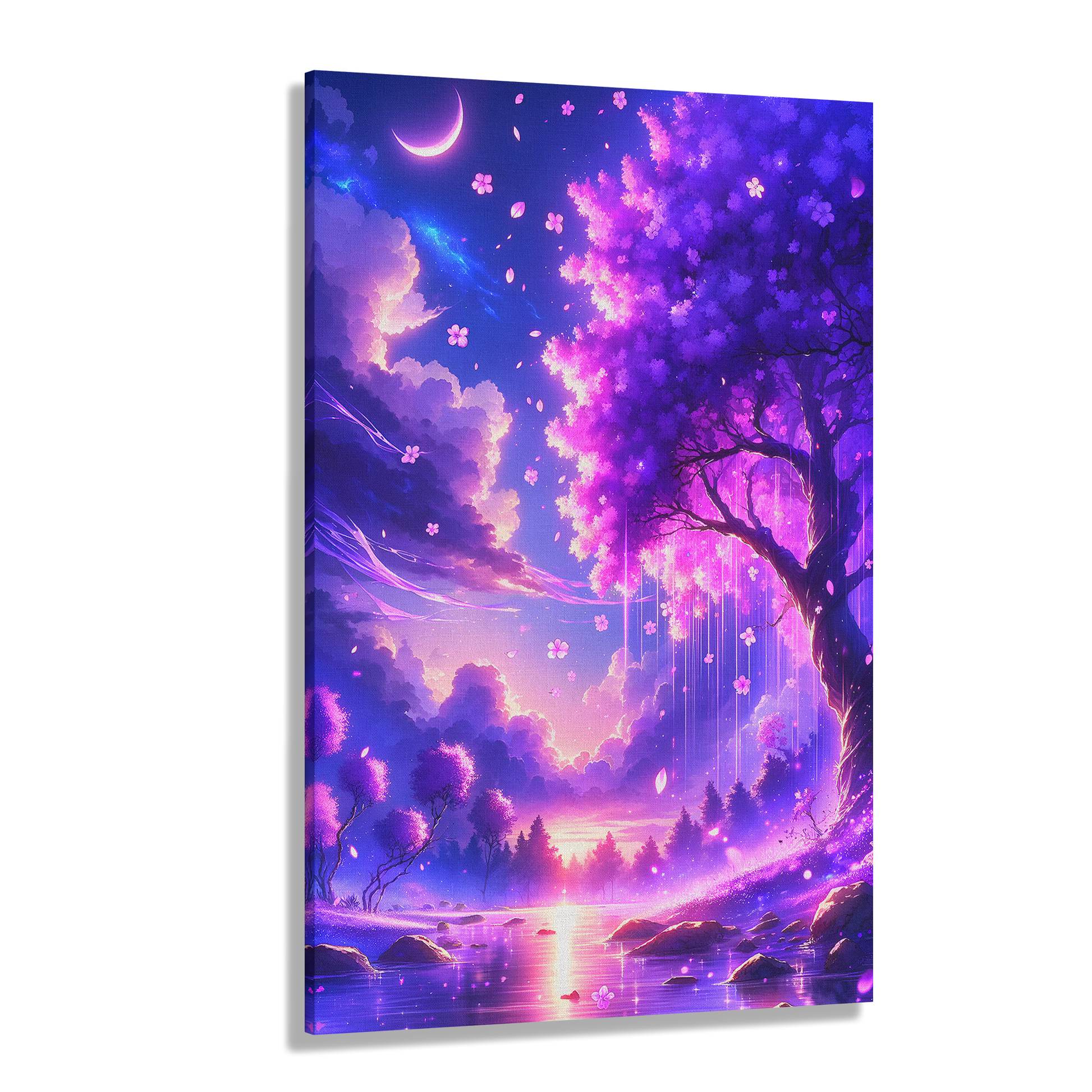 Twilight Bloomfall (Canvas)Twilight Bloomfall (Canvas  Matte finish, stretched, with a depth of 1.25 inches)
Make an art statement with RimaGallery's responsibly made canvases. Eco-friendly coRimaGallery