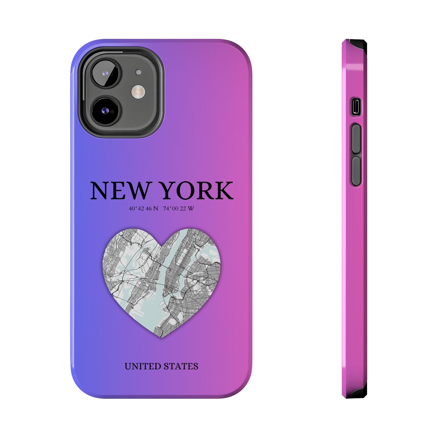 New York Heartbeat - Magenta (iPhone Case 11-15)