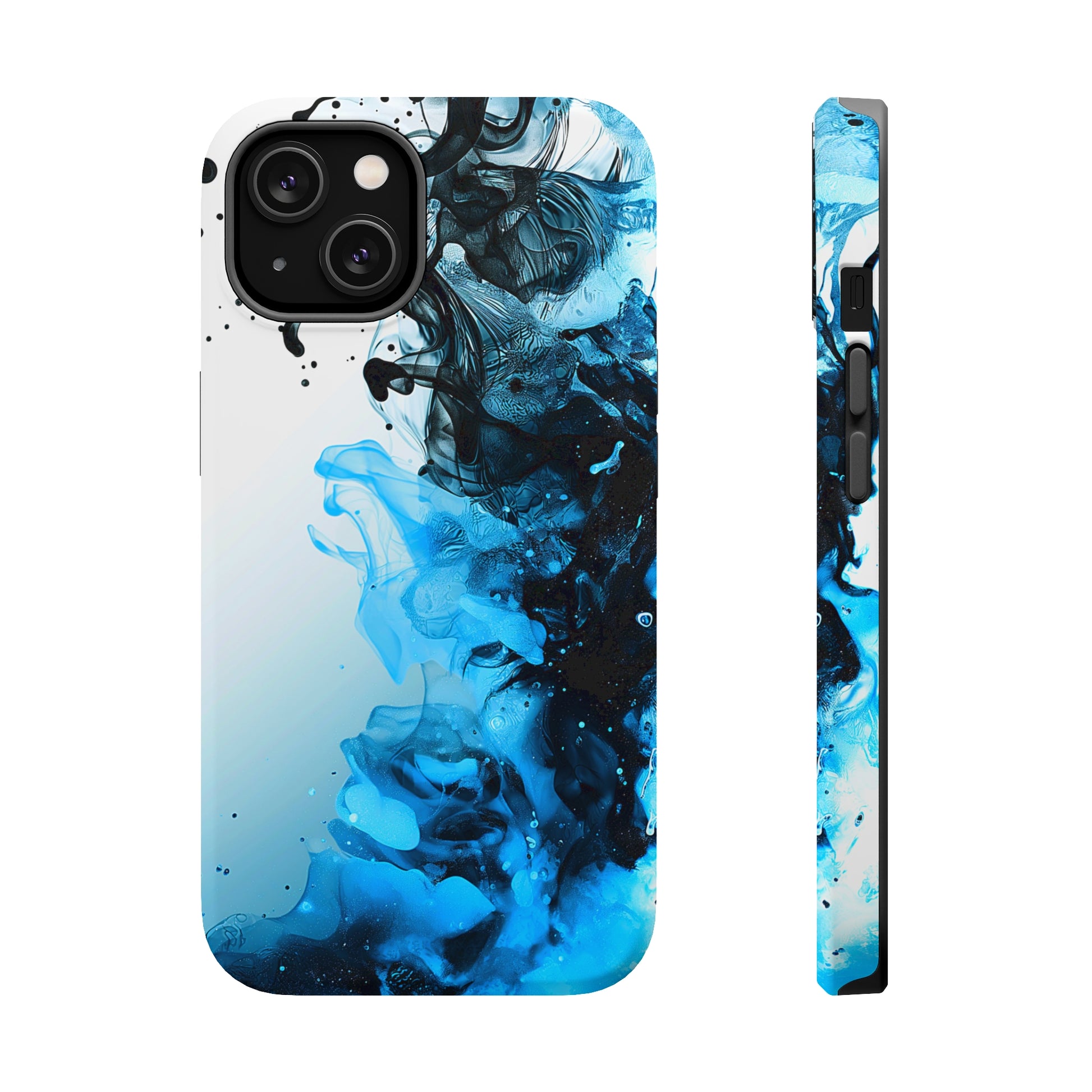 Ocean Fizz (iPhone MagSafe Case)Elevate your iPhone's protection and style with RimaGallery's Ink swirls in oceanic hues on a MagSafe Case. Enjoy dual-layer defense, vibrant design choices, and MagRimaGallery