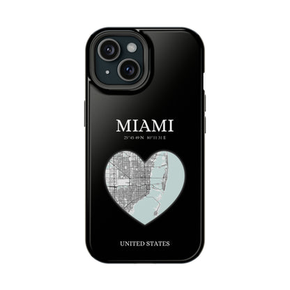 Miami Heartbeat - White (iPhone MagSafe Case)Elevate your iPhone's style with the Miami Heartbeat White MagSafe Case, offering robust protection, MagSafe compatibility, and a choice of matte or glossy finish. PRimaGallery