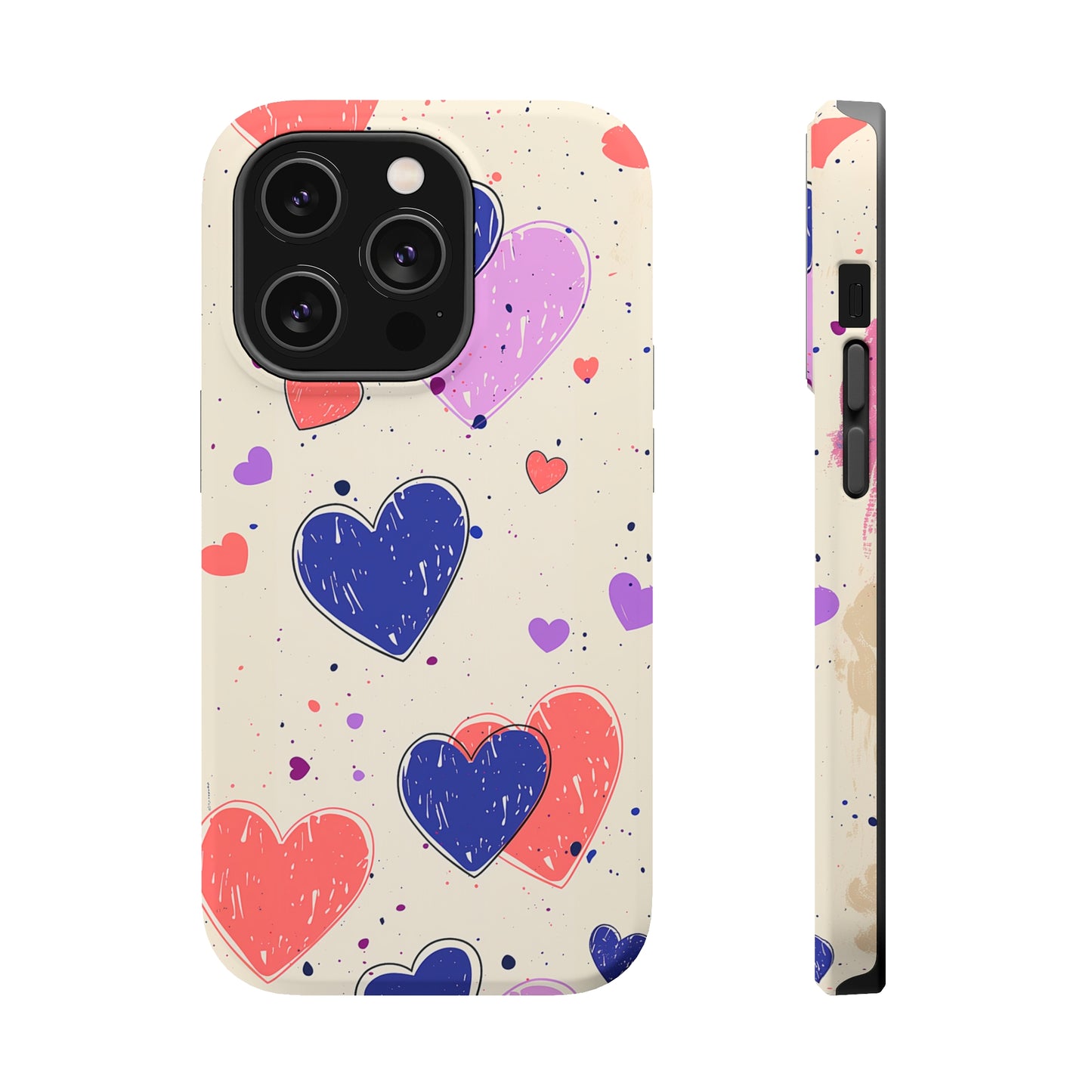 Whimsical Hearts (iPhone MagSafe Case)Rima Gallery presents the exclusive Psychedelic Flow MagSafe Durable Case For iphone 13, 14, 15, Pro, Max. Upgrade to our iPhone 13-15 MagSafe Case: Dual-layer proteRimaGallery