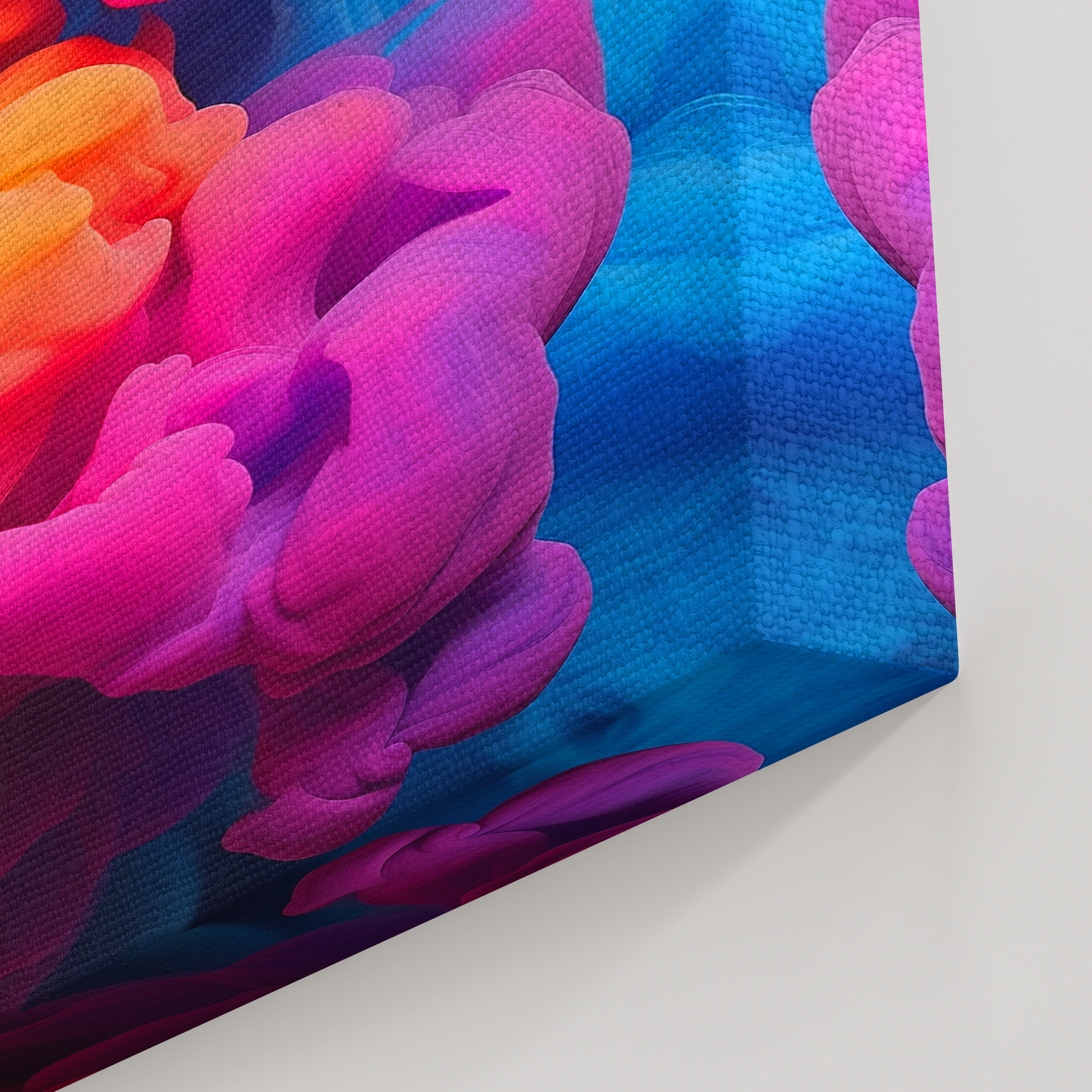 Neon Smoke (Canvas)Neon Smoke (Canvas  Matte finish, stretched, with a depth of 1.25 inches)
Make an art statement with RimaGallery's responsibly made canvases. Eco-friendly cotton/polRimaGallery