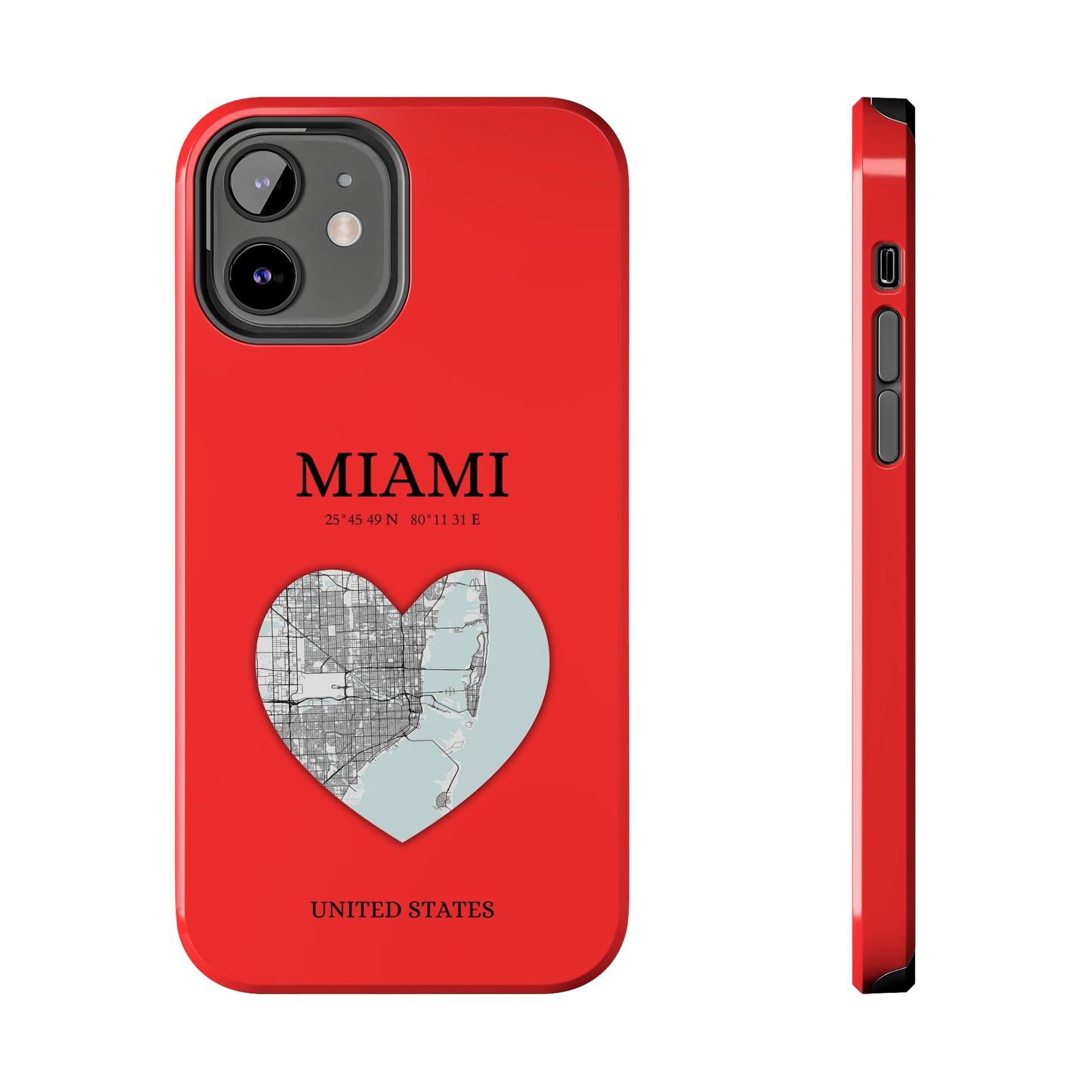 Miami Heartbeat - Red (iPhone Case 11-15)Capture the essence of MIAMI with RimaGallery's Heartbeat RED iPhone case, blending durable protection and unique design. Perfect for iPhone 11-15 models. Free shippRimaGallery