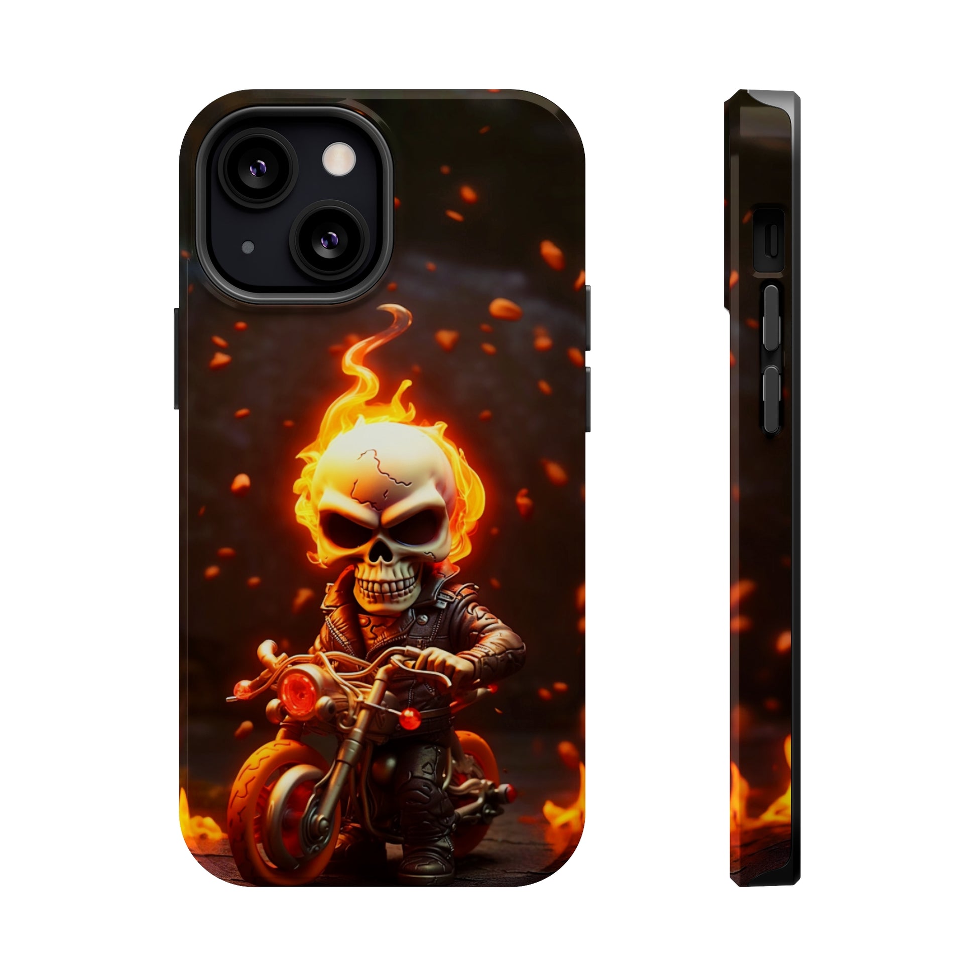 Tiny Skull Biker (iPhone MagSafe Case)Tiny Skull Biker MagSafe Durable Case: Style Meets Protection 📱✨
Upgrade your device with Rima Gallery's Tiny Skull Biker MagSafe Durable Case. This case isn’t justRimaGallery