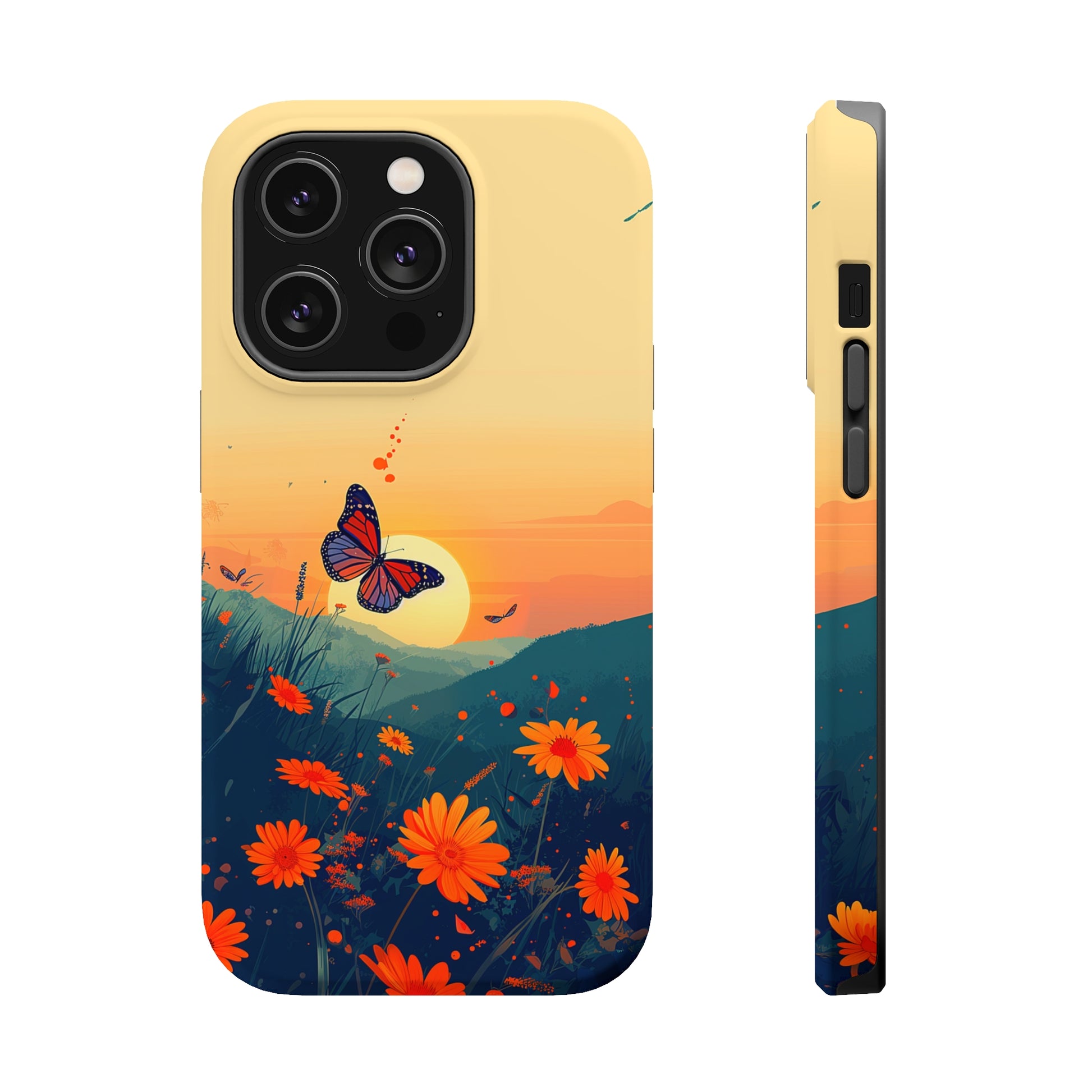 Flutter Bloom (iPhone MagSafe Case)Flutter Bloom Revolutionize your iPhone's look and feel with RIMA Tough Phone Case – ultimate protection meets elegant style for iPhone 11-15. Grab yours now! 🛡️📱RimaGallery