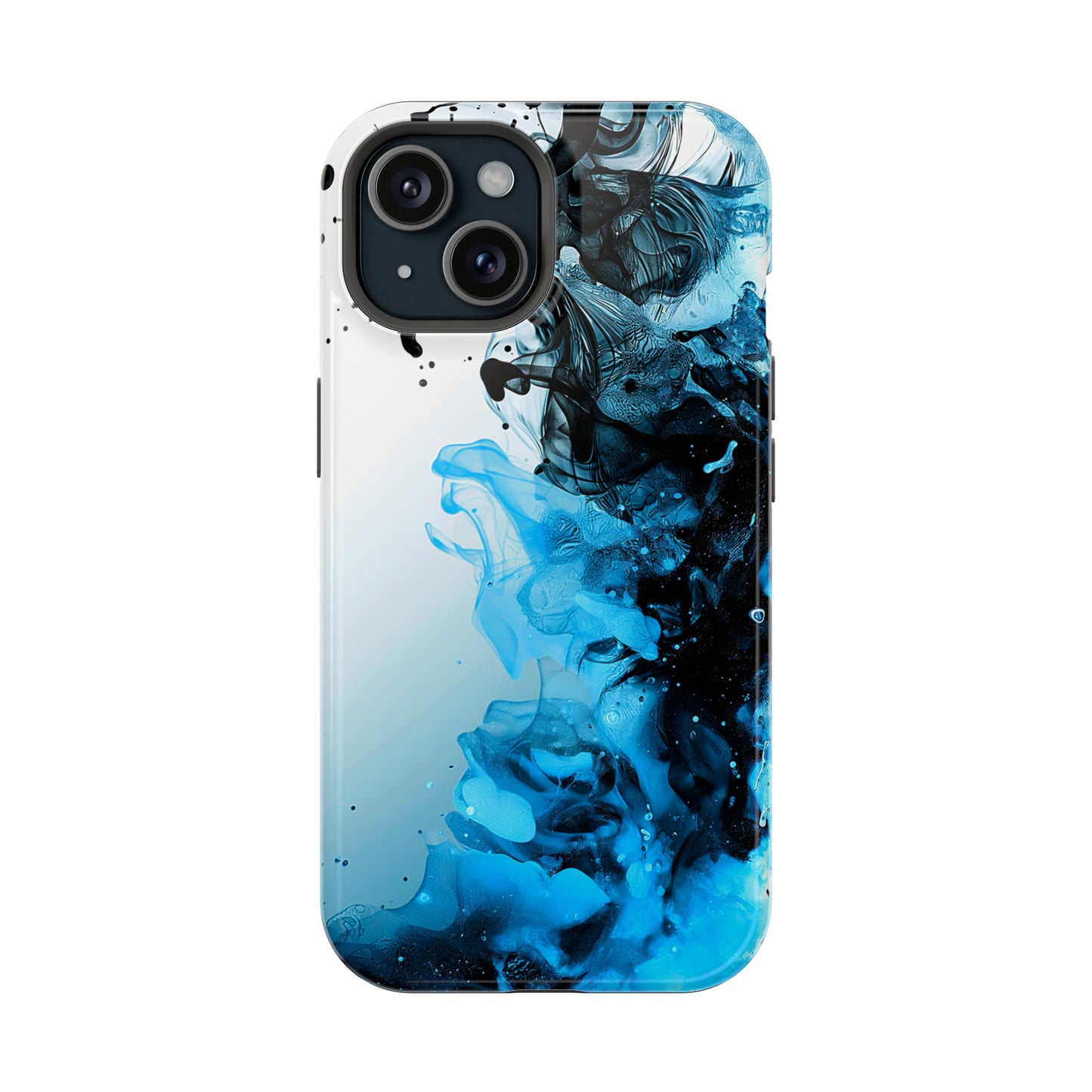 Ocean Fizz (iPhone MagSafe Case)Elevate your iPhone's protection and style with RimaGallery's Ink swirls in oceanic hues on a MagSafe Case. Enjoy dual-layer defense, vibrant design choices, and MagRimaGallery