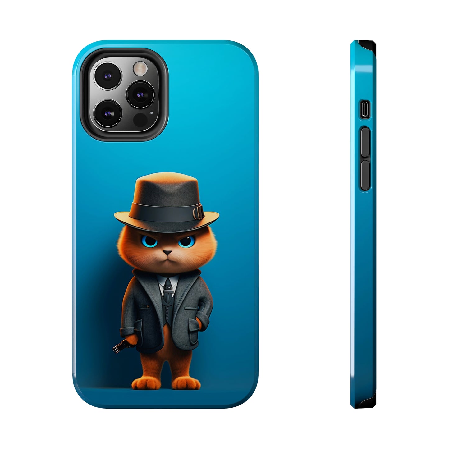 Detective Cat (iPhone Case 11-15)RIMA Tough Phone Case: Your iPhone's Perfect Armor! Tailored for iPhone 11-15, offering elegant design and robust protection. Embrace the fusion of technology and suRimaGallery