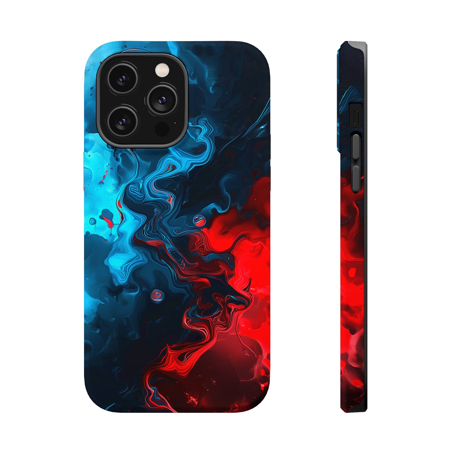 Whimsy Waves (iPhone MagSafe Case)Elevate your iPhone's style with Abstract Red and Blue Swirl Pattern Smartphone Case MagSafe Case, offering robust protection, MagSafe compatibility, and a choice ofRimaGallery