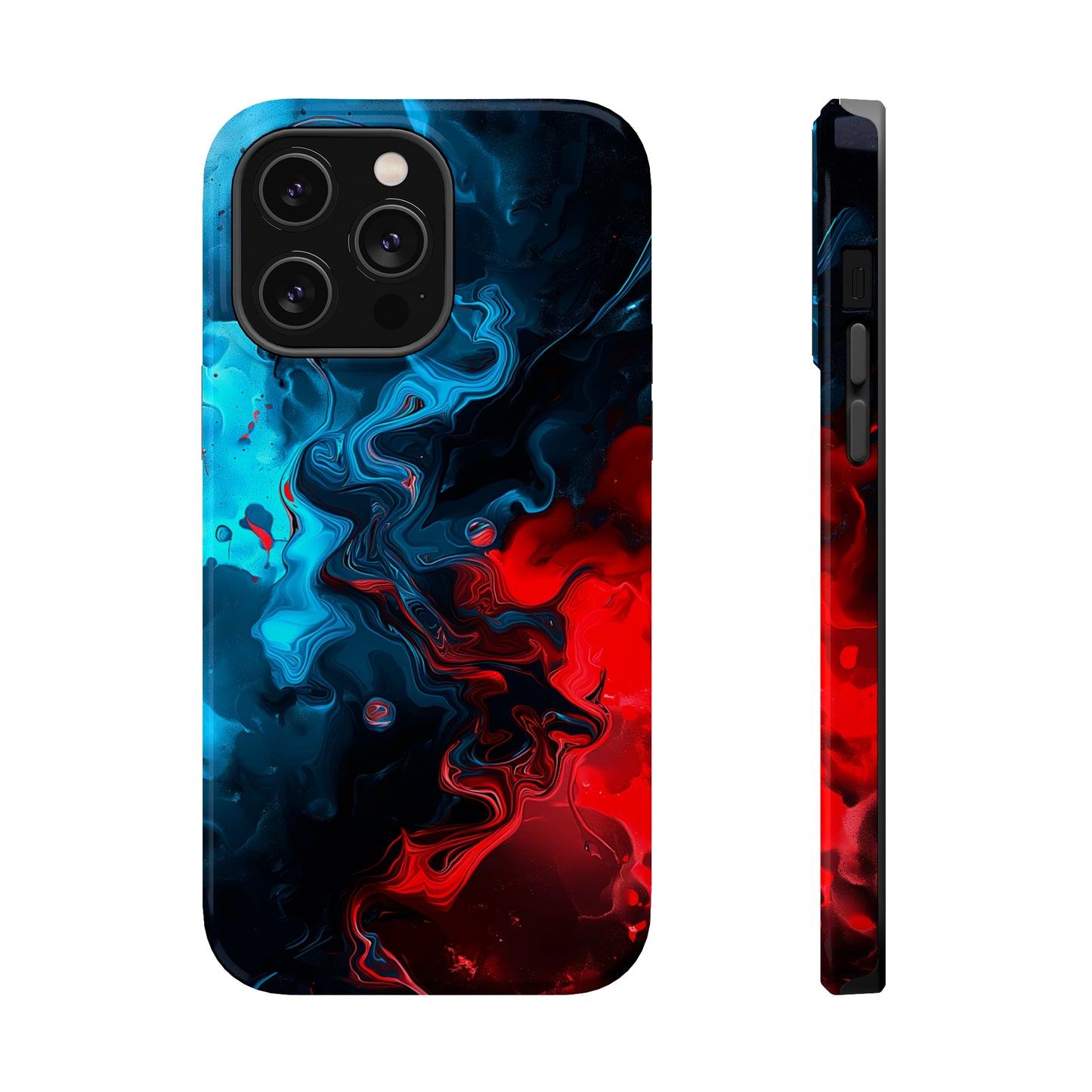 Whimsy Waves (iPhone MagSafe Case)Elevate your iPhone's style with Abstract Red and Blue Swirl Pattern Smartphone Case MagSafe Case, offering robust protection, MagSafe compatibility, and a choice ofRimaGallery