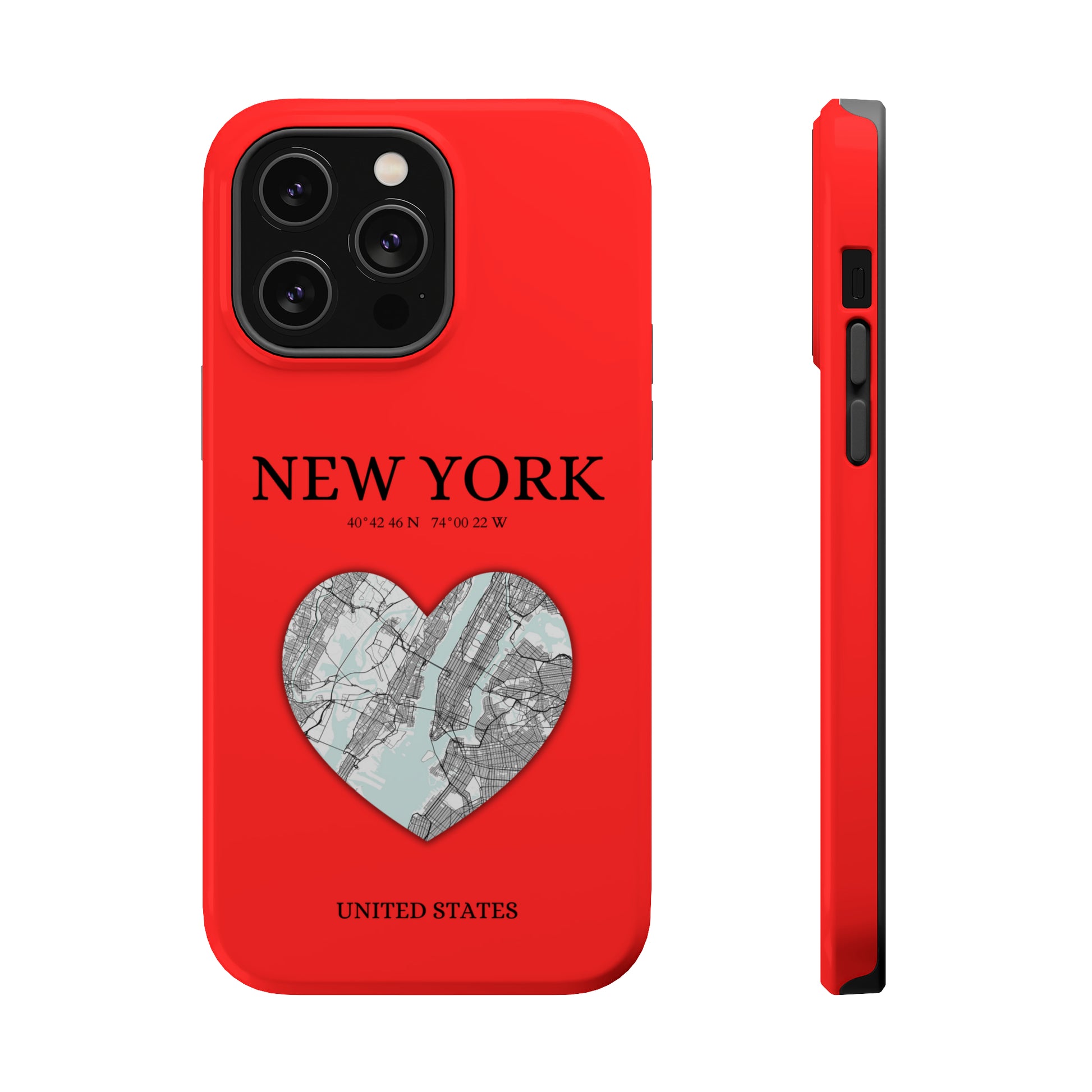 Add a touch of New York to your iPhone with the Red Heartbeat MagSafe Case, offering durable protection, seamless MagSafe compatibility, and a choice between matte o-York Heartbeat - Red (iPhone MagSafe Case)