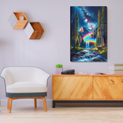 Arcadian Galaxy (Acrylic)Make a statement with Arcadian Galaxy acrylic prints. The 1⁄4" acrylic panel exudes the illusion of a smooth glass surface for vibrant artwork. Pre-installed hangingRimaGallery