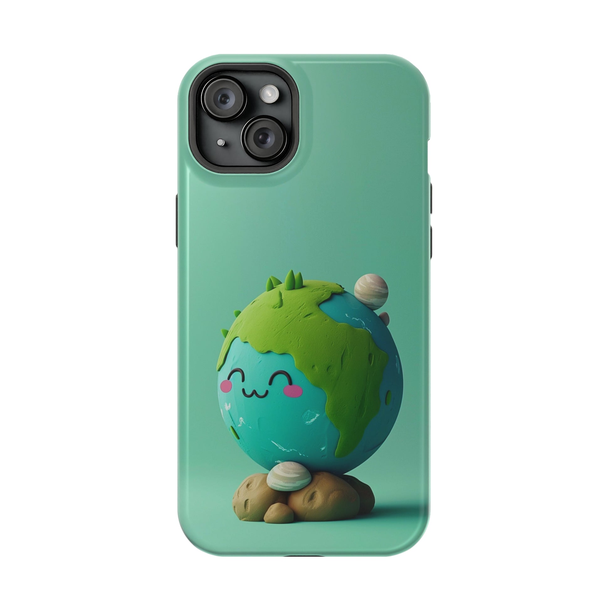 Adorable clay earth (iPhone MagSafe Case)Revolutionize your iPhone's look and feel with RIMA Tough Phone Case – ultimate protection meets elegant style for iPhone 11-15. Grab yours now! 🛡️📱RimaGallery