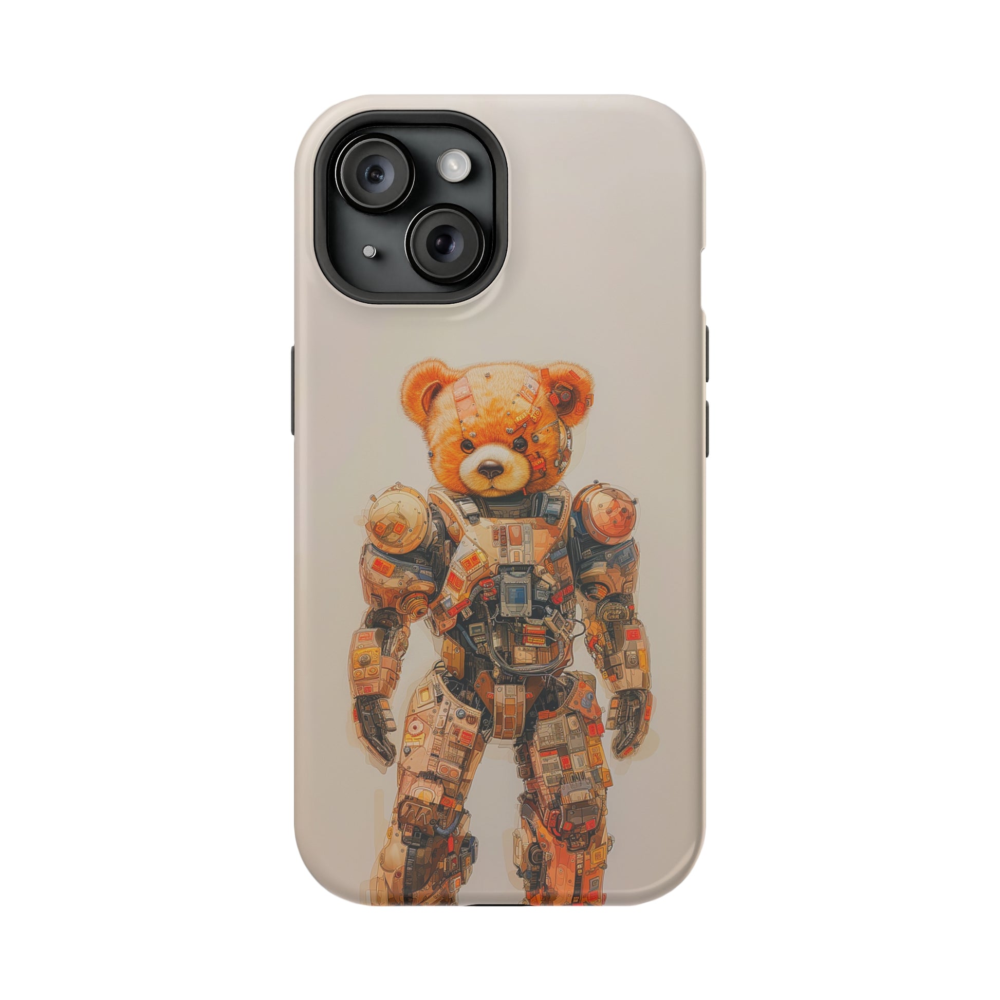 Teddy Mech (iPhone MagSafe Case)Teddy Mech Revolutionize your iPhone's look and feel with RIMA Tough Phone Case – ultimate protection meets elegant style for iPhone 11-15. Grab yours now! 🛡️📱RimaGallery