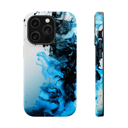 Ocean Fizz (iPhone MagSafe Case)Elevate your iPhone's protection and style with RimaGallery's Ink swirls in oceanic hues on a MagSafe Case. Enjoy dual-layer defense, vibrant design choices, and MagRimaGallery