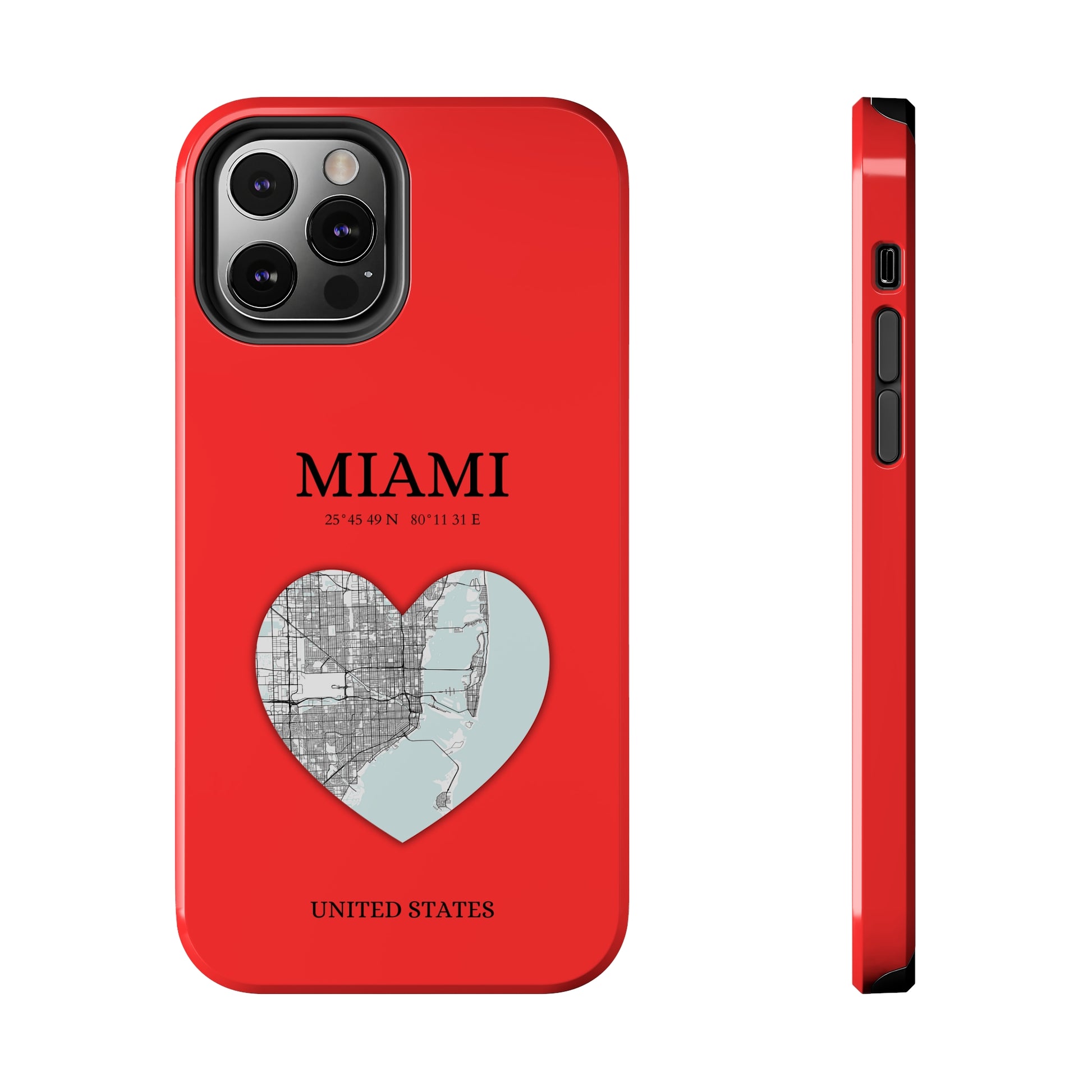 Miami Heartbeat - Red (iPhone Case 11-15)Capture the essence of MIAMI with RimaGallery's Heartbeat RED iPhone case, blending durable protection and unique design. Perfect for iPhone 11-15 models. Free shippRimaGallery