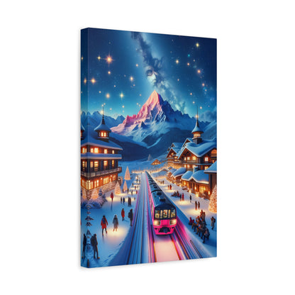 Starry Mountain Eve (Canvas)Experience the fusion of art and ethics with RimaGallery's eco-friendly canvases. Stunning visuals, diverse sizes, and sustainable materials. Transform your space noRimaGallery