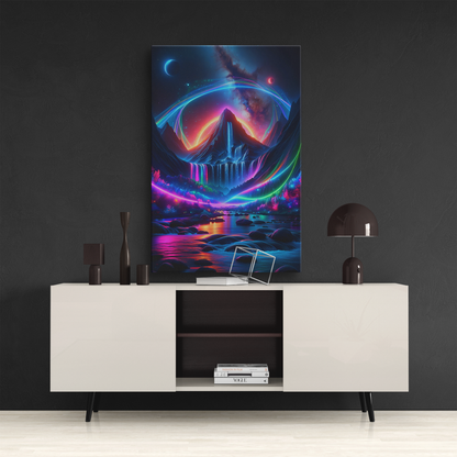 Celestial Cascades (Canvas)Celestial Cascades (Canvas  Matte finish, stretched, with a depth of 1.25 inches)
Make an art statement with RimaGallery's responsibly made canvases. Eco-friendly coRimaGallery