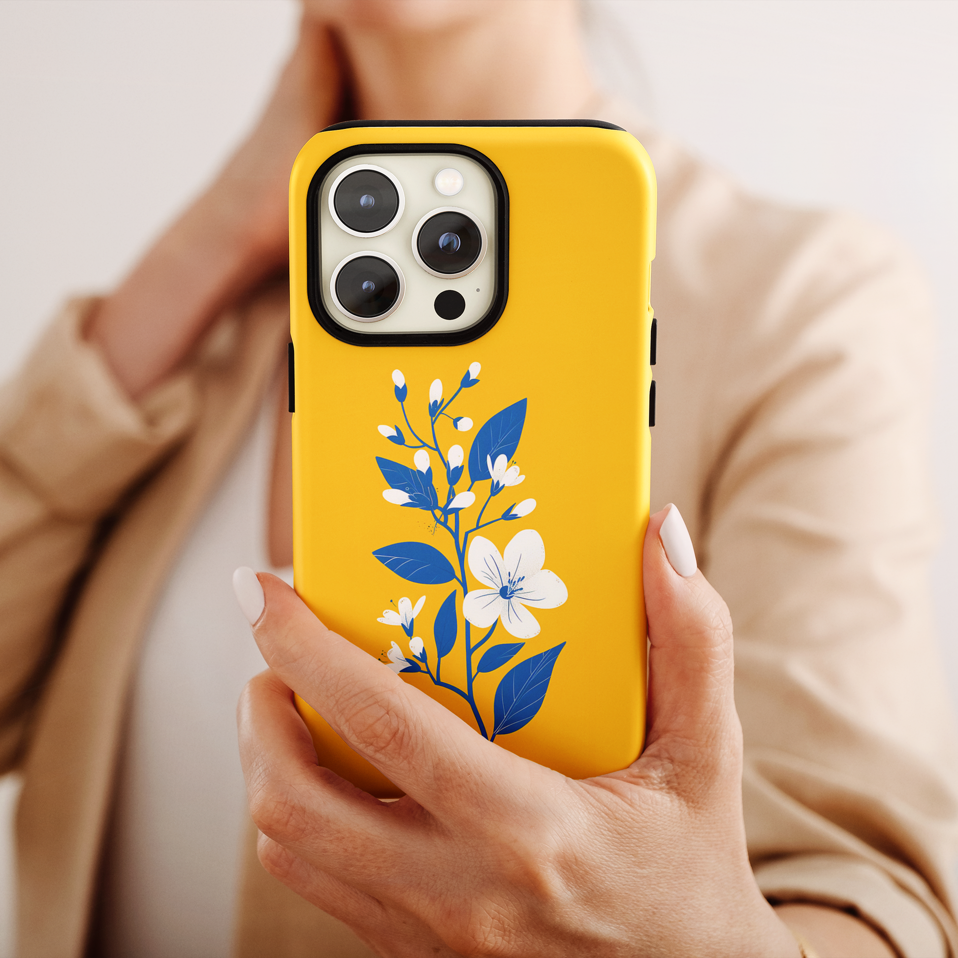 Indigo Bloom (iPhone MagSafe Case)Upgrade your phone's safety and style with Rima Gallery's Boo Beauty MagSafe Case. Dual-layer protection meets stunning design. Shop now for seamless MagSafe compatiRimaGallery