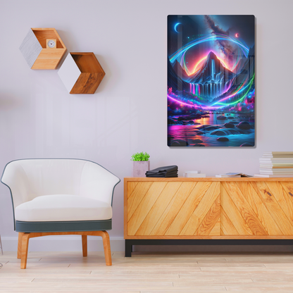 Celestial Cascades (Acrylic)Elevate your space with dazzling acrylic prints of Celestial Cascades  from RimaGallery. Our glass-like 1⁄4” acrylic panels feature stunning prints that make an art RimaGallery