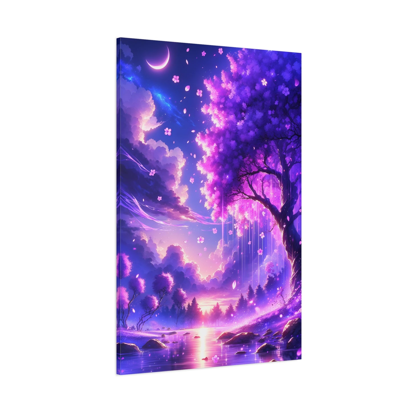 Twilight Bloomfall (Canvas)Twilight Bloomfall (Canvas  Matte finish, stretched, with a depth of 1.25 inches)
Make an art statement with RimaGallery's responsibly made canvases. Eco-friendly coRimaGallery