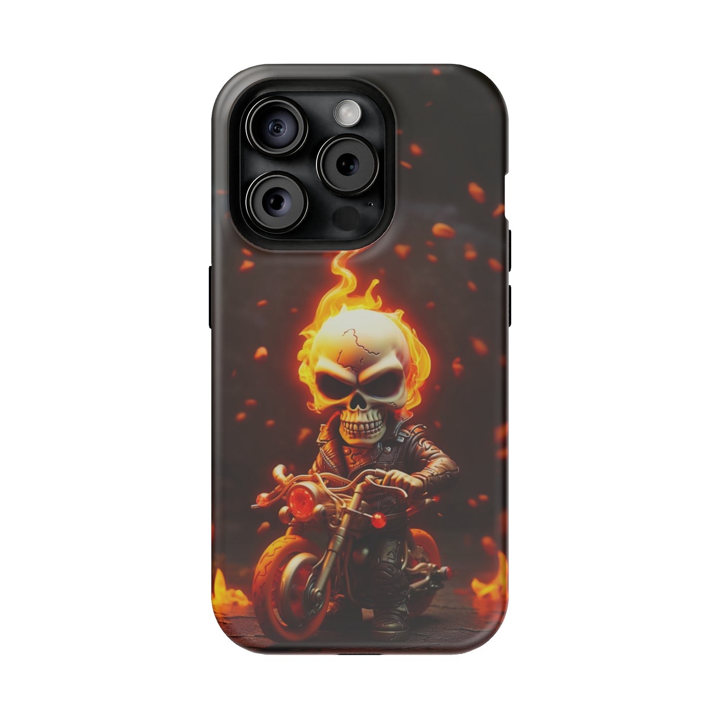 Tiny Skull Biker (iPhone MagSafe Case)Tiny Skull Biker MagSafe Durable Case: Style Meets Protection 📱✨
Upgrade your device with Rima Gallery's Tiny Skull Biker MagSafe Durable Case. This case isn’t justRimaGallery