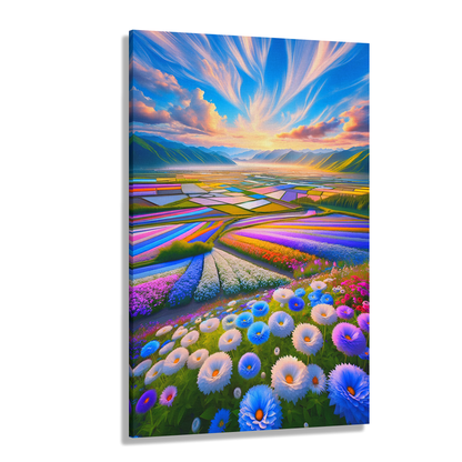 Chromatic Valleys (Canvas)Chromatic Valleys (Canvas  Matte finish, stretched, with a depth of 1.25 inches) Elevate your décor with RimaGallery’s responsibly made art canvases. Our eco-friendlRimaGallery